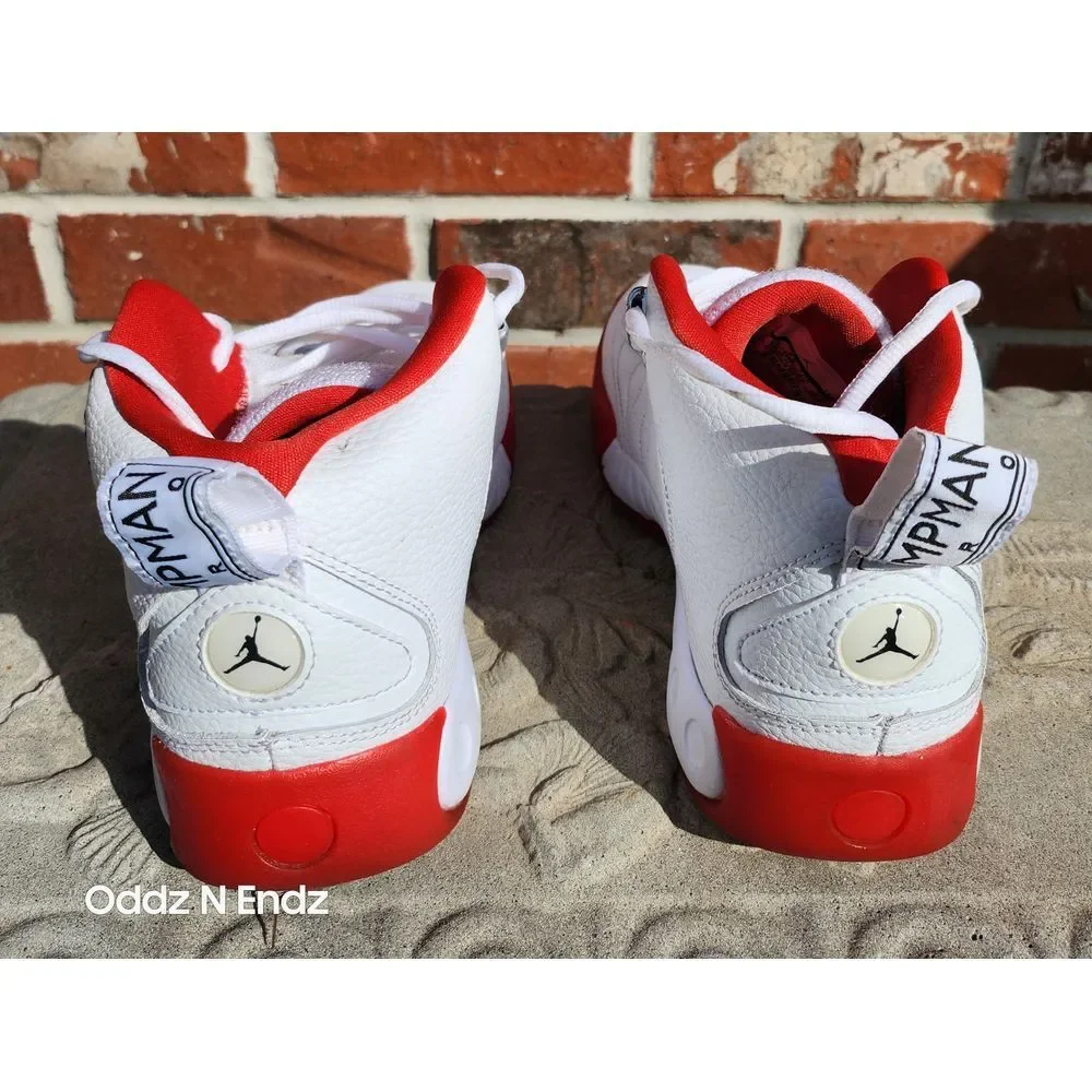 Air Jordan Jumpman Pro White & Red Basketball Shoes Size US 8.5 Athletic Sneaker - Picture 6 of 14